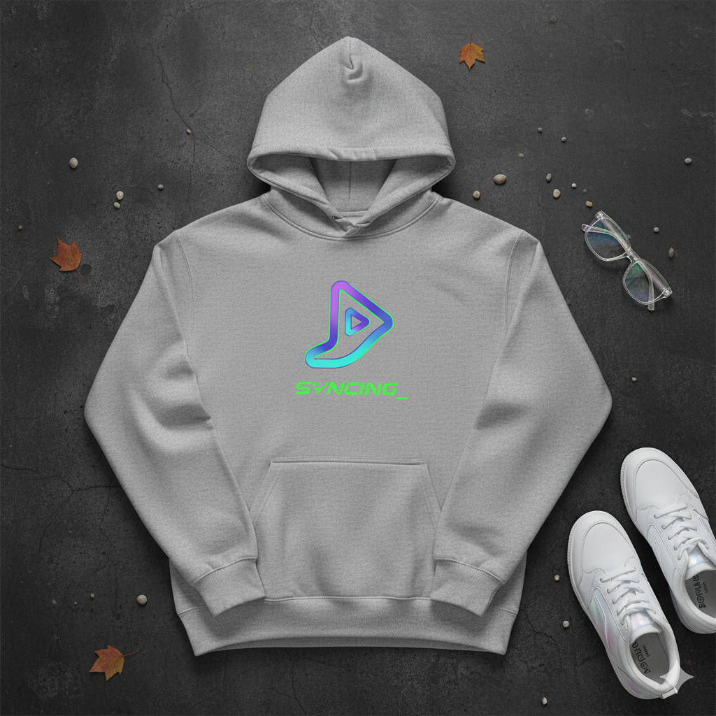 🧵 SYNCING_ Neon Oversized Hoodie