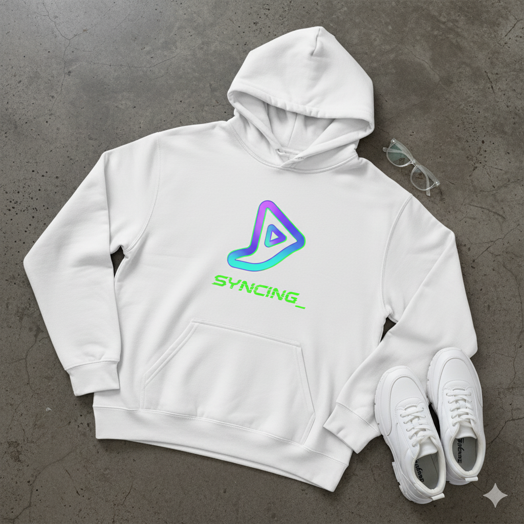 🧵 SYNCING_ Neon Oversized Hoodie