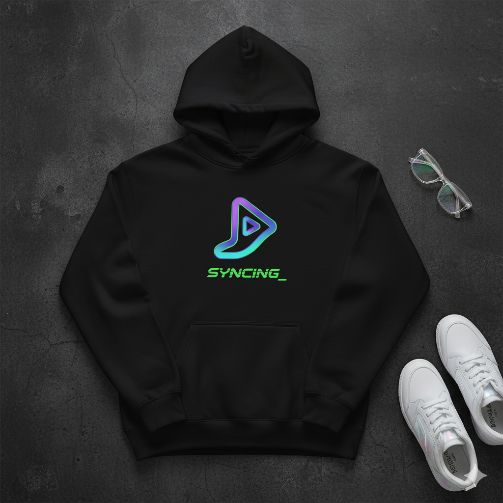 🧵 SYNCING_ Neon Oversized Hoodie