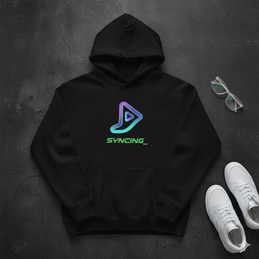 🧵 SYNCING_ Neon Oversized Hoodie